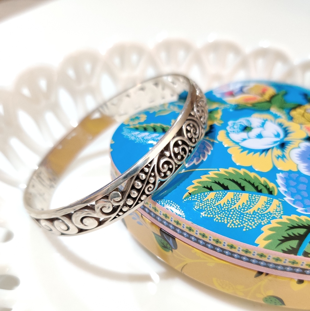 Brighton Love Affair Bangle Silver Bracelet